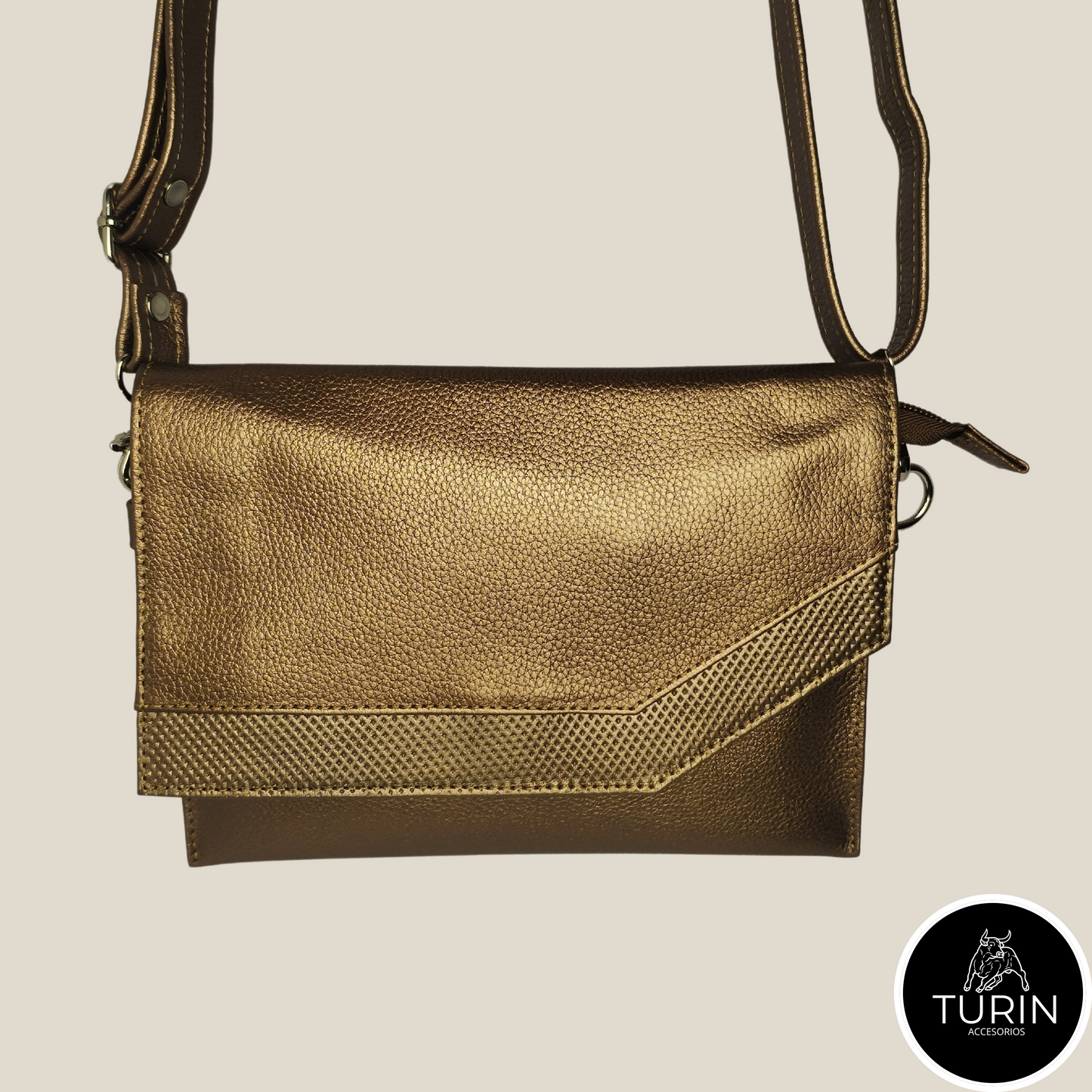 Bolso Clutch Avellino Bronce