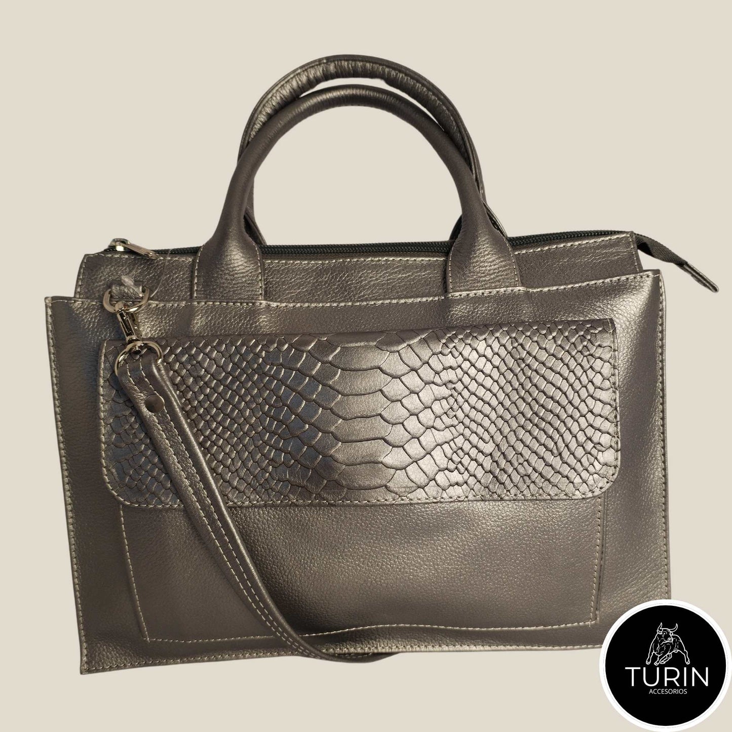 Bolso Velletri Plata