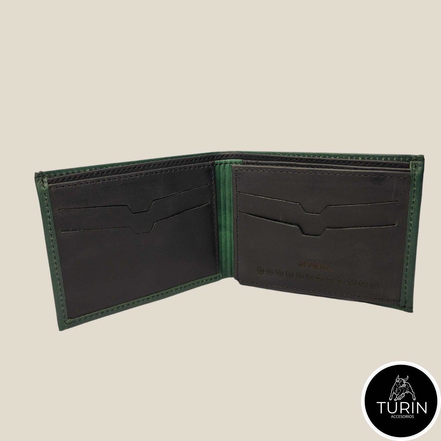 Billetera Tormes Verde-Negro