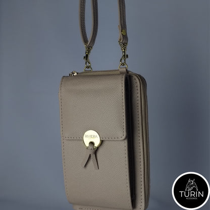 Billetera Portacelular Vedra Beige