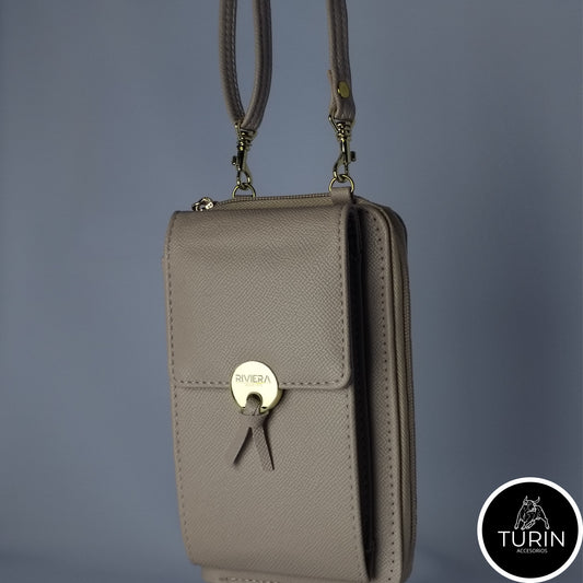 Billetera Portacelular Vedra Beige