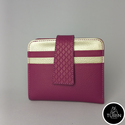 Billetera Salvatierra Fucsia-Dorado