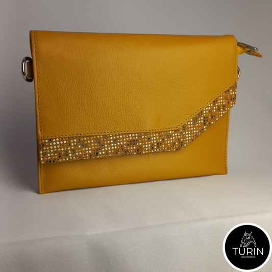 Bolso Clutch Montesilvano Mostaza