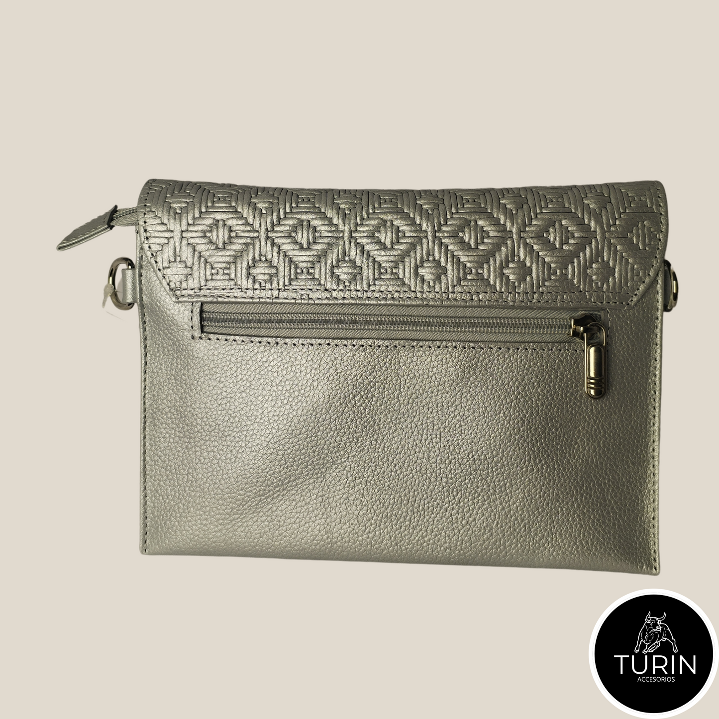 Bolso Clutch Avellino Plata