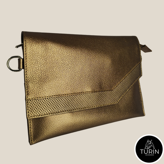 Bolso Clutch Avellino Bronce