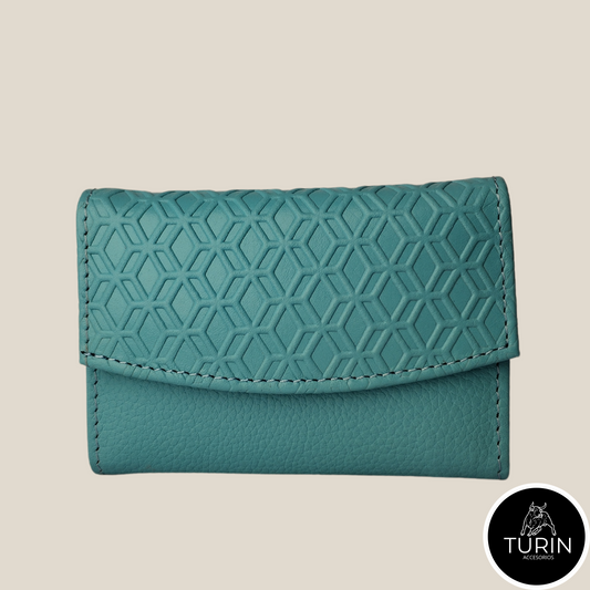 Mini Billetera Calatrava Azul Cielo