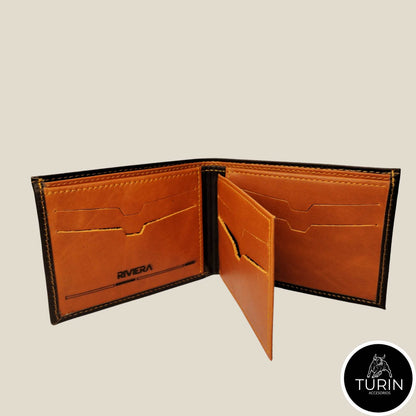Billetera Tormes Café-Naranja