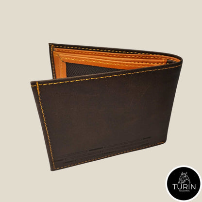 Billetera Tormes Café-Naranja