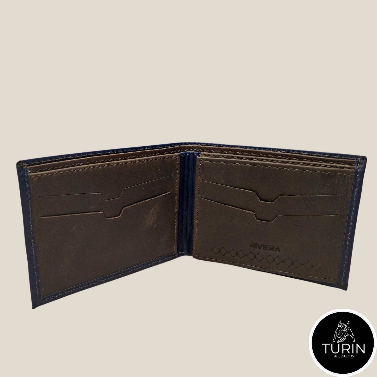 Billetera Tormes Azul-Café