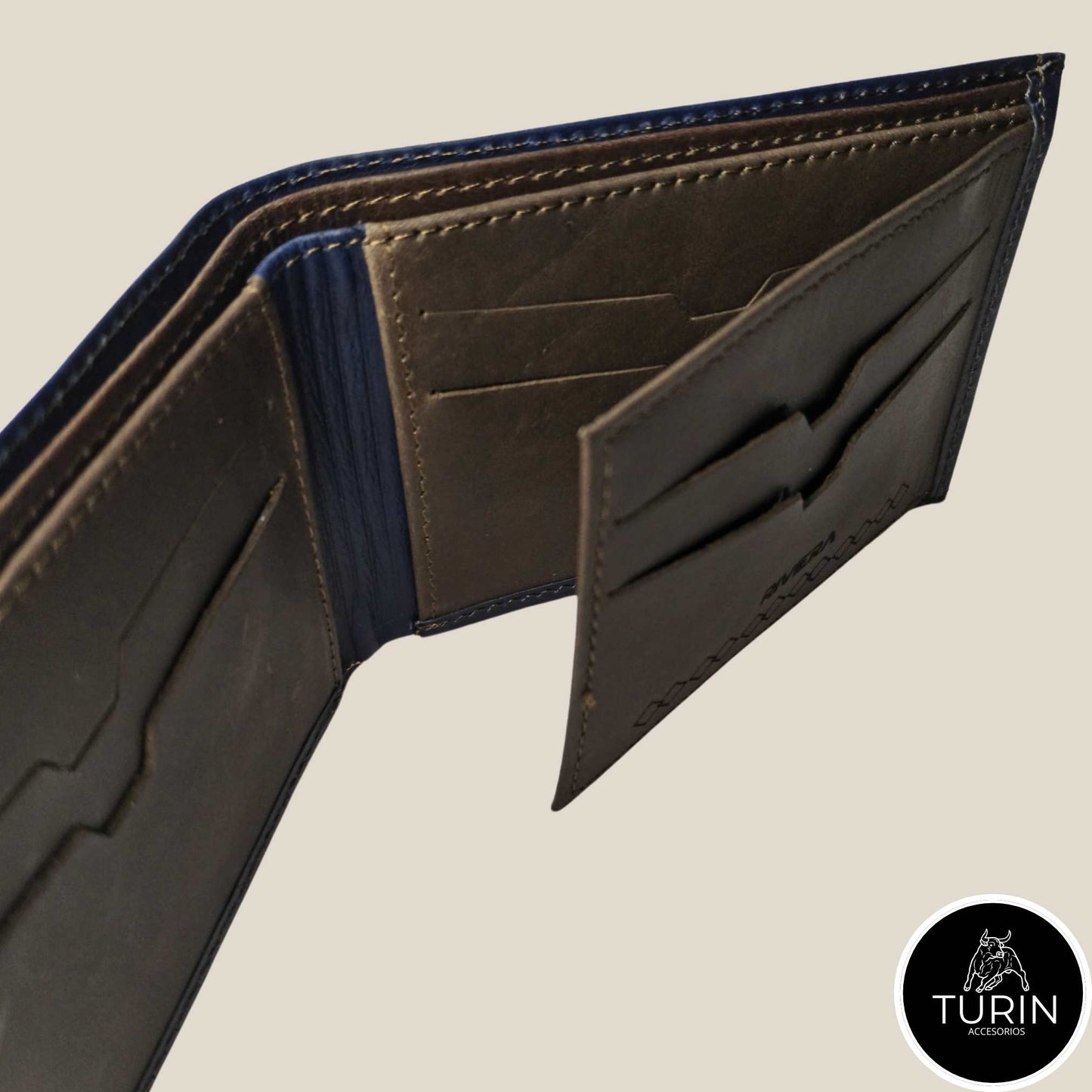 Billetera Tormes Azul-Café