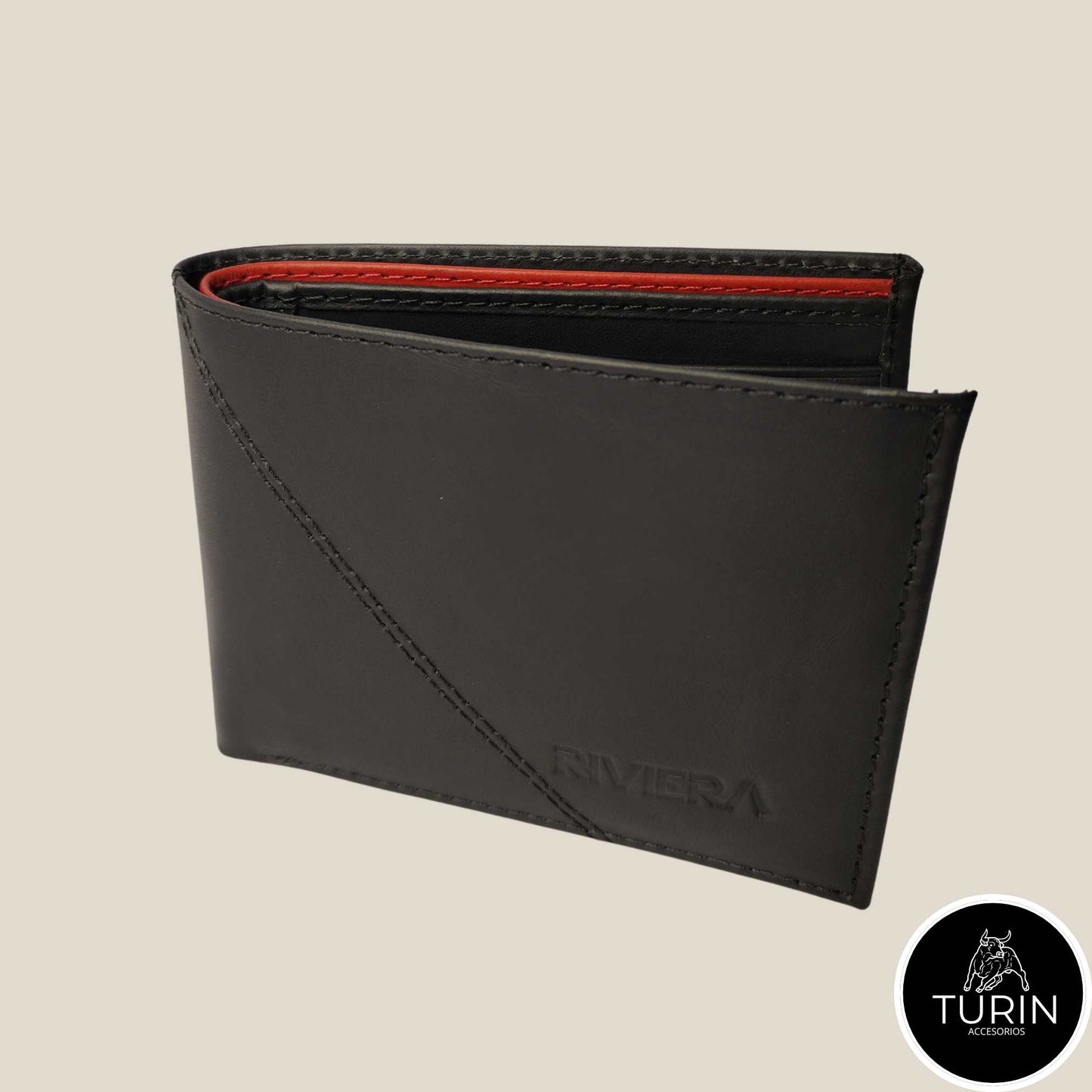 Billetera Campana Negro-Rojo