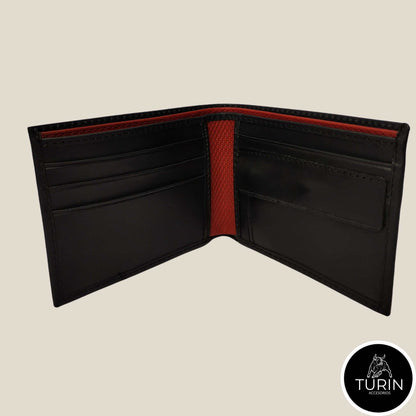 Billetera Campana Negro-Rojo