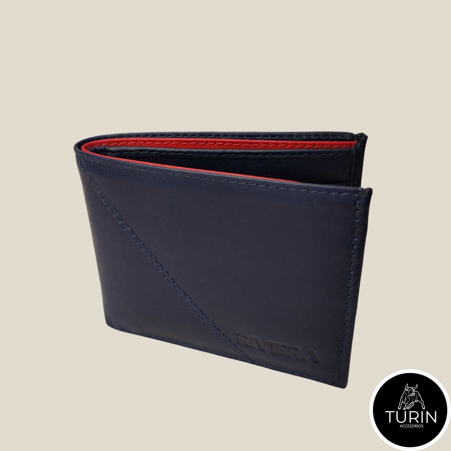 Billetera Campana Azul-Rojo