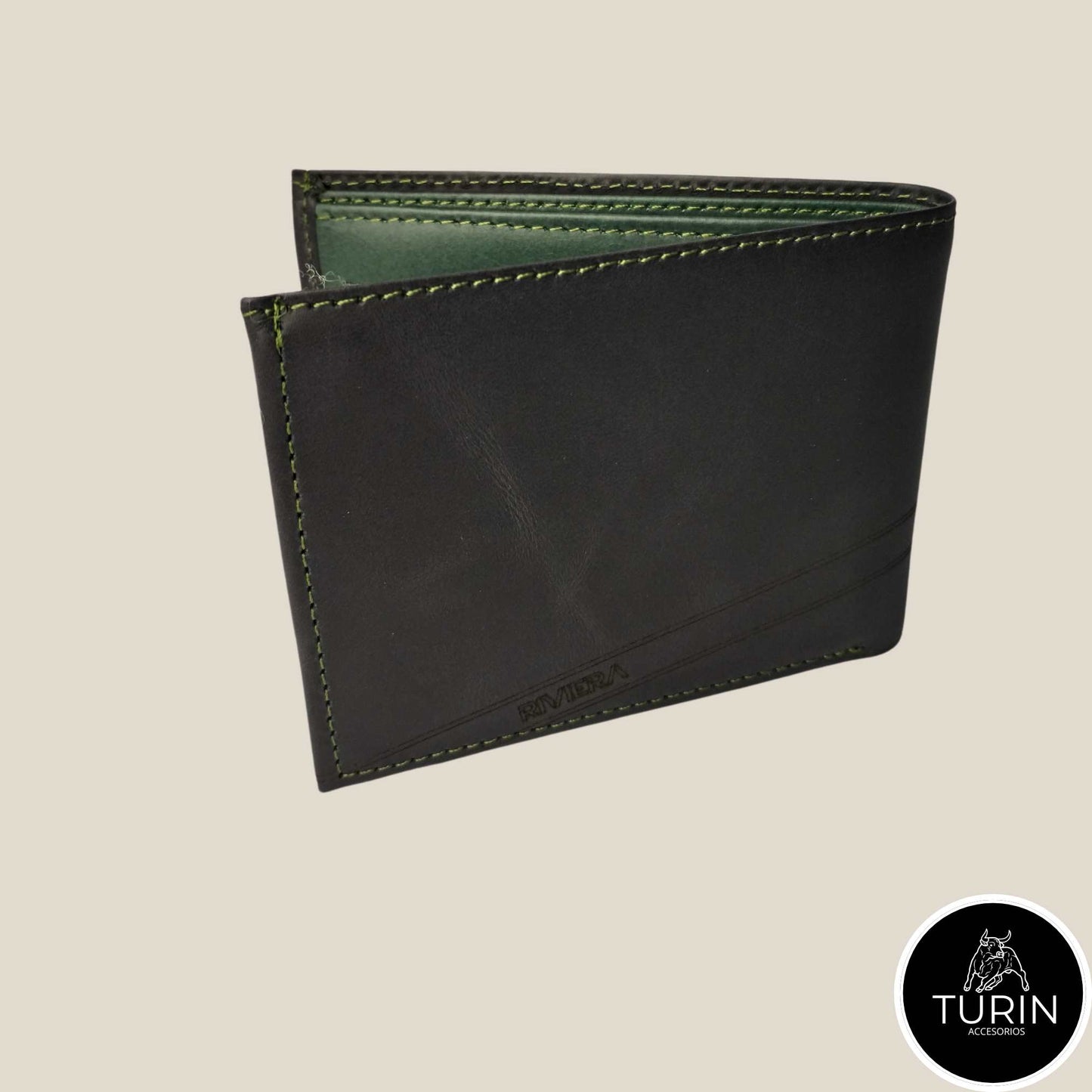 Billetera Tormes Negro-Verde