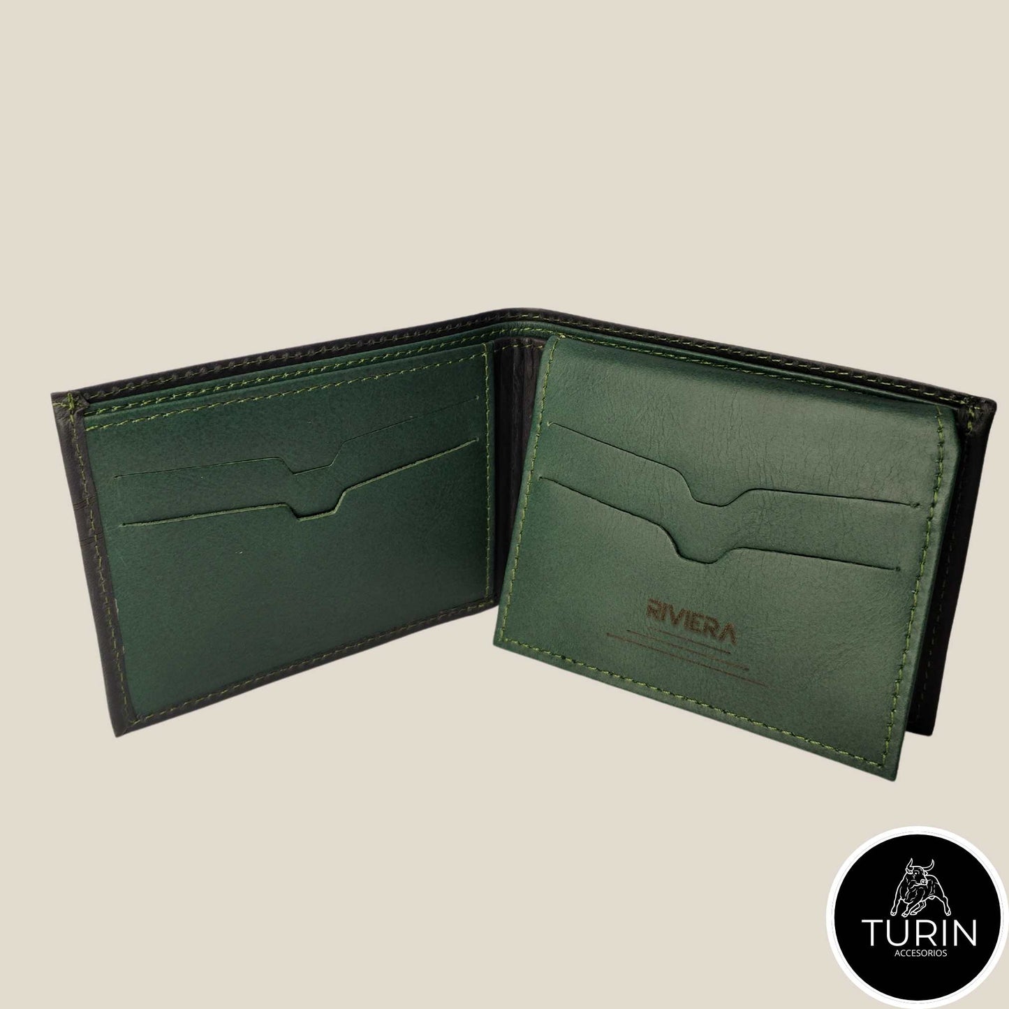 Billetera Tormes Negro-Verde
