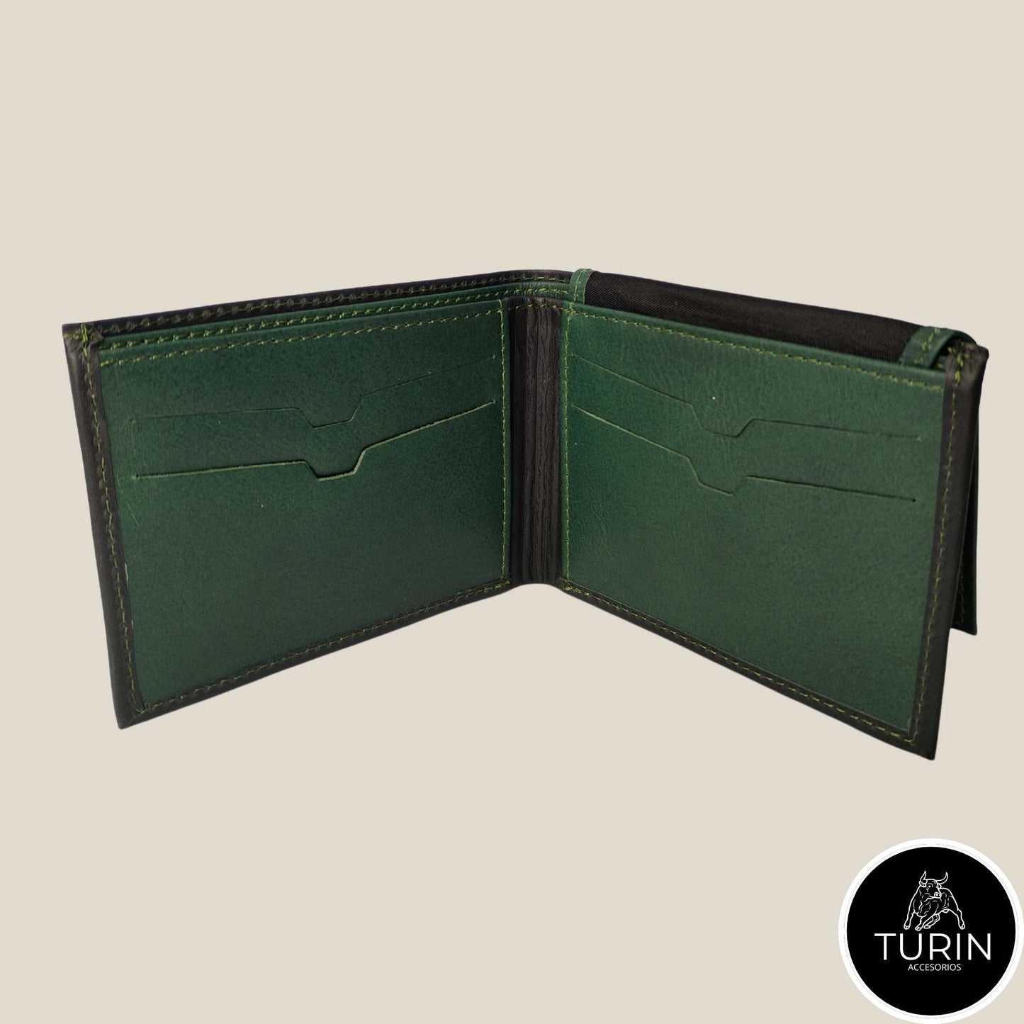 Billetera Tormes Negro-Verde