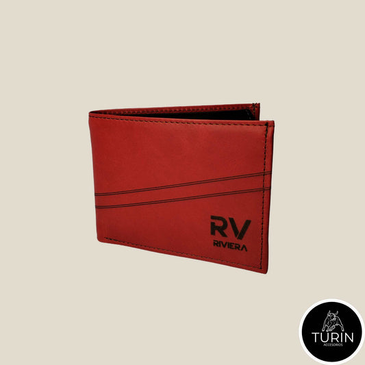 Billetera Tormes Rojo-Café