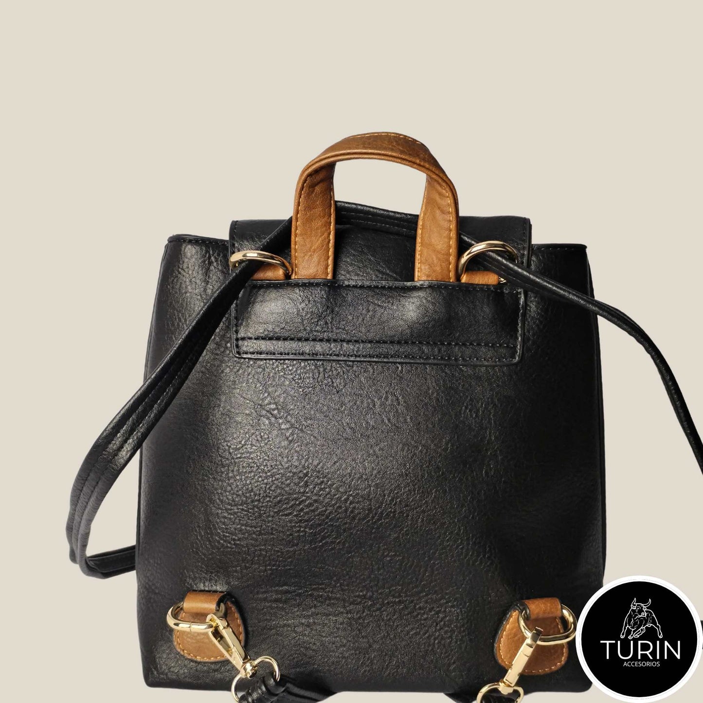 Bolso Mini Morral Napoli Pequeño Negro
