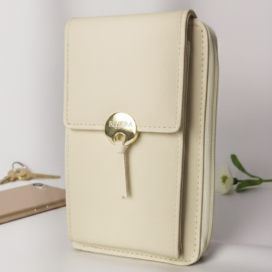 Billetera Portacelular Vedra Beige
