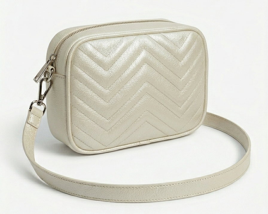 Bolso Moncalieri Perla en Cuero 100% Garantizado + Envío Gratis