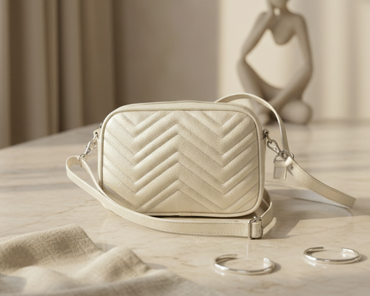 Bolso Moncalieri Perla en Cuero 100% Garantizado + Envío Gratis