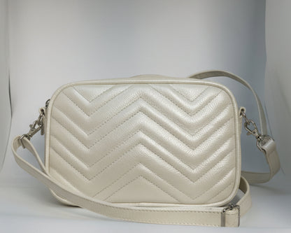 Bolso Moncalieri Perla en Cuero 100% Garantizado + Envío Gratis