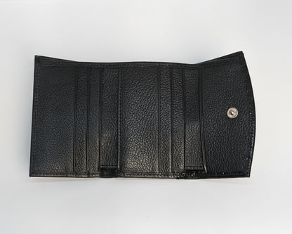 Mini Billetera Calatrava Negro Brillante